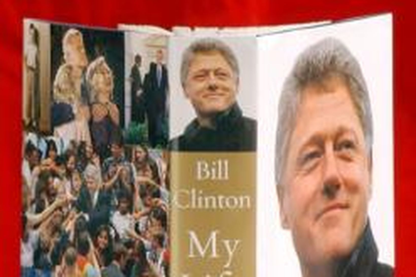 Kápa endurminningabókar Bills Clintons, fyrrverandi forseta Bandaríkjanna.