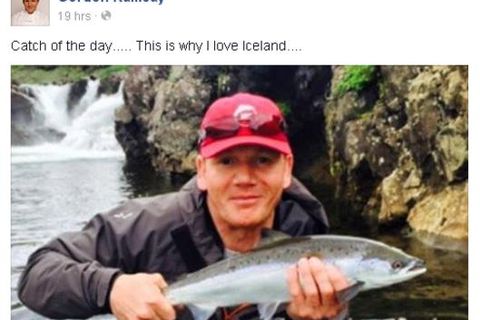 Gordon Ramsey and his salmon.