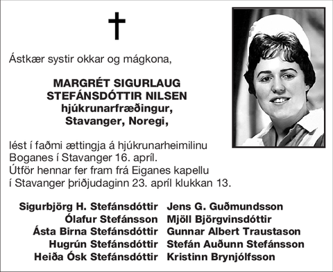 Margrét Sigurlaug Stefánsdóttir Nilsen