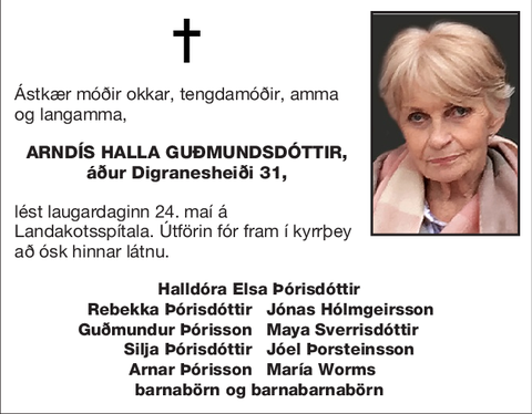 Arndís Halla Guðmundsdóttir,
