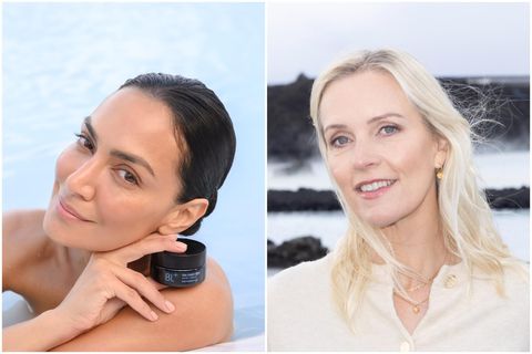 Hólmfríður Einarsdóttir, framkvæmdastjóri Blue Lagoon Skincare er til hægri á myndinni.