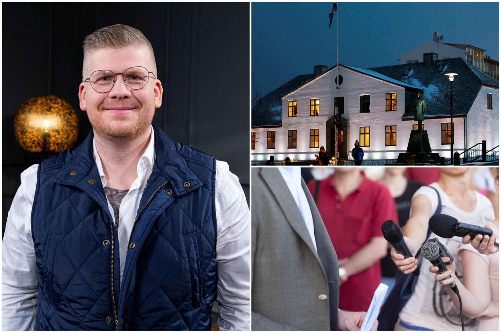 Þórarinn segir að hlaðvarpsgerð sé ólík blaðamennsku þó bæði hlaðvarpsstjórnendur …