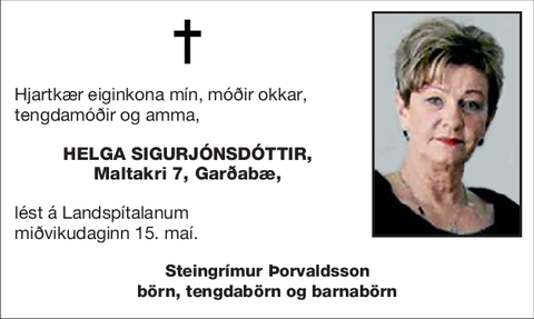 Helga Sigurjónsdóttir,