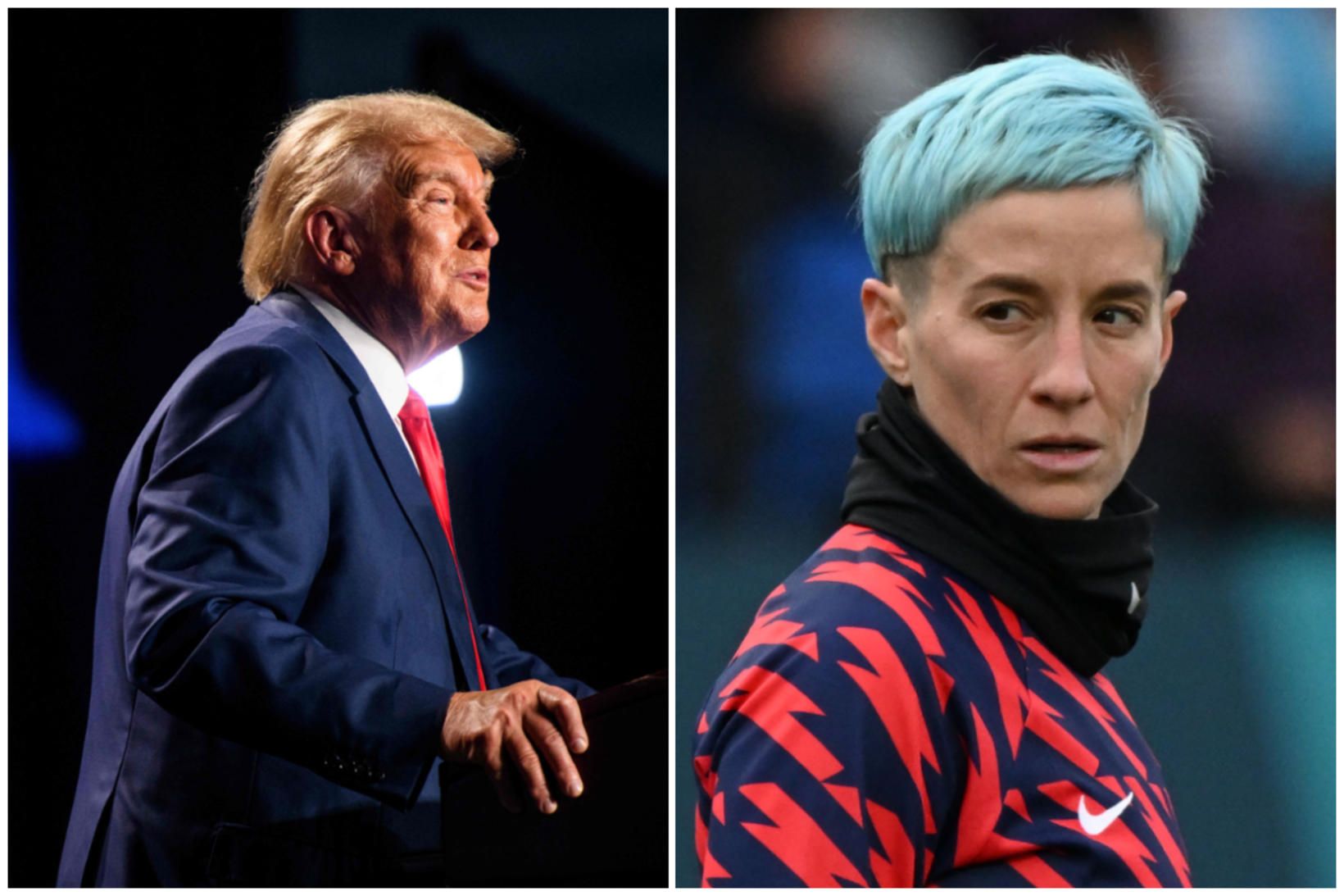 Trump gagnrýndi frammistöðu liðsins og Rapinoe sérstaklega.