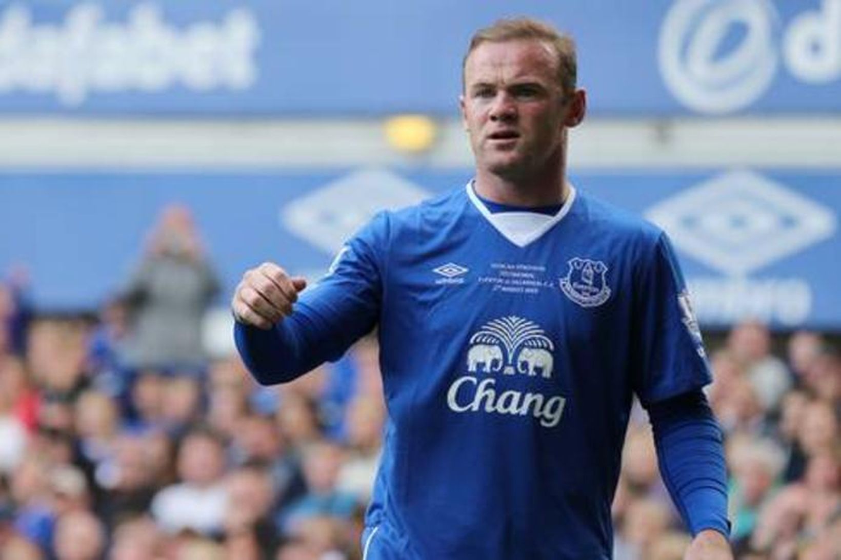 Wayne Rooney í búningi Everton.