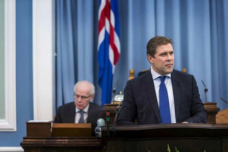 Fjármálaráðherra Bjarni Benediktsson