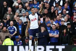 Brennan Johnson skoraði tvívegis fyrir Tottenham í dag.