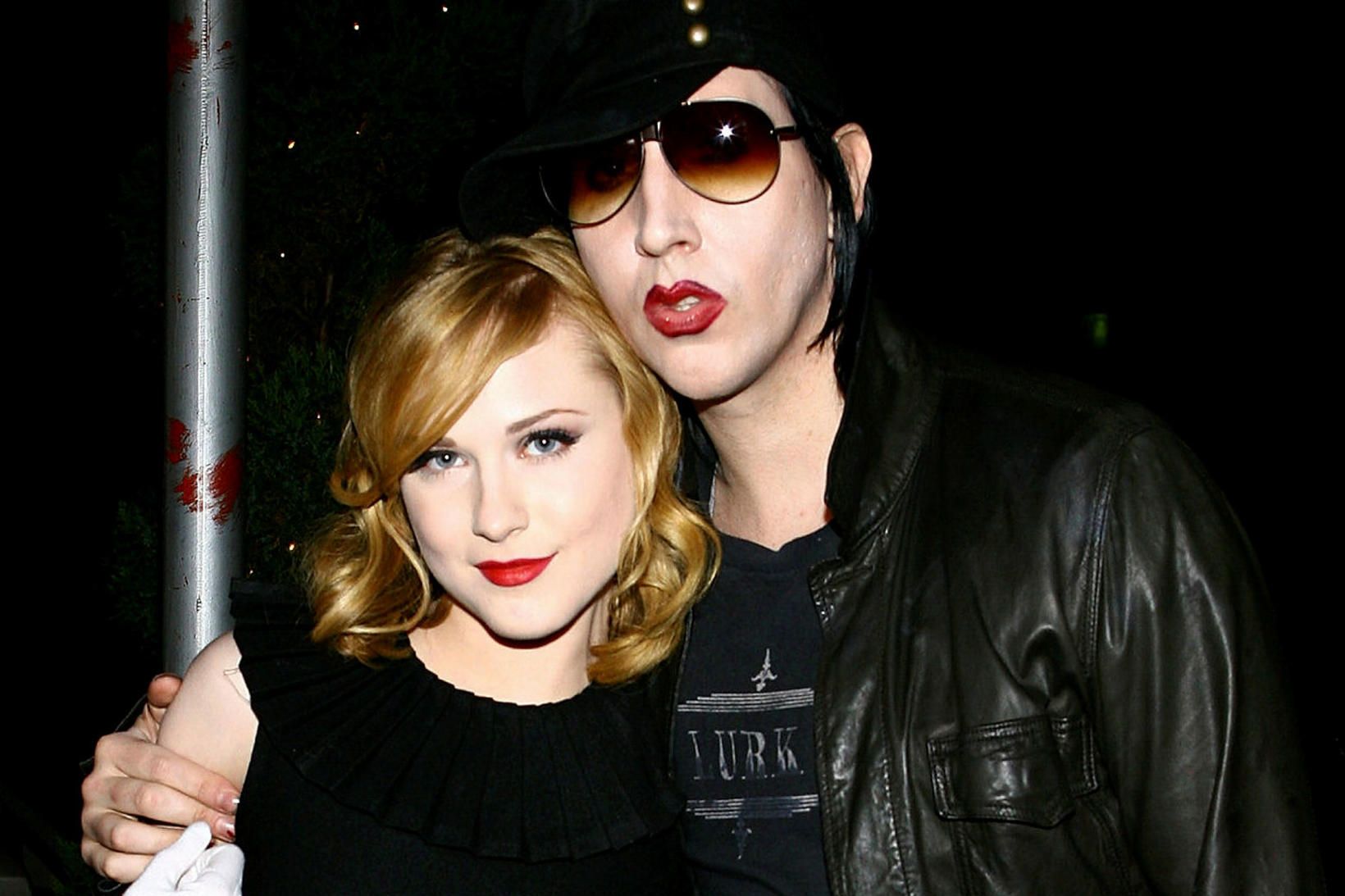 Marilyn Manson og Evan Rachel Wood mæta saman í frumsýningarteiti …