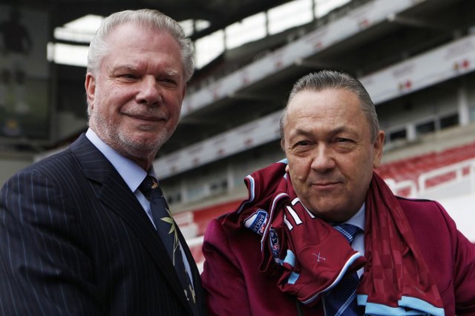 David Gold og David Sullivan á Upton Park.