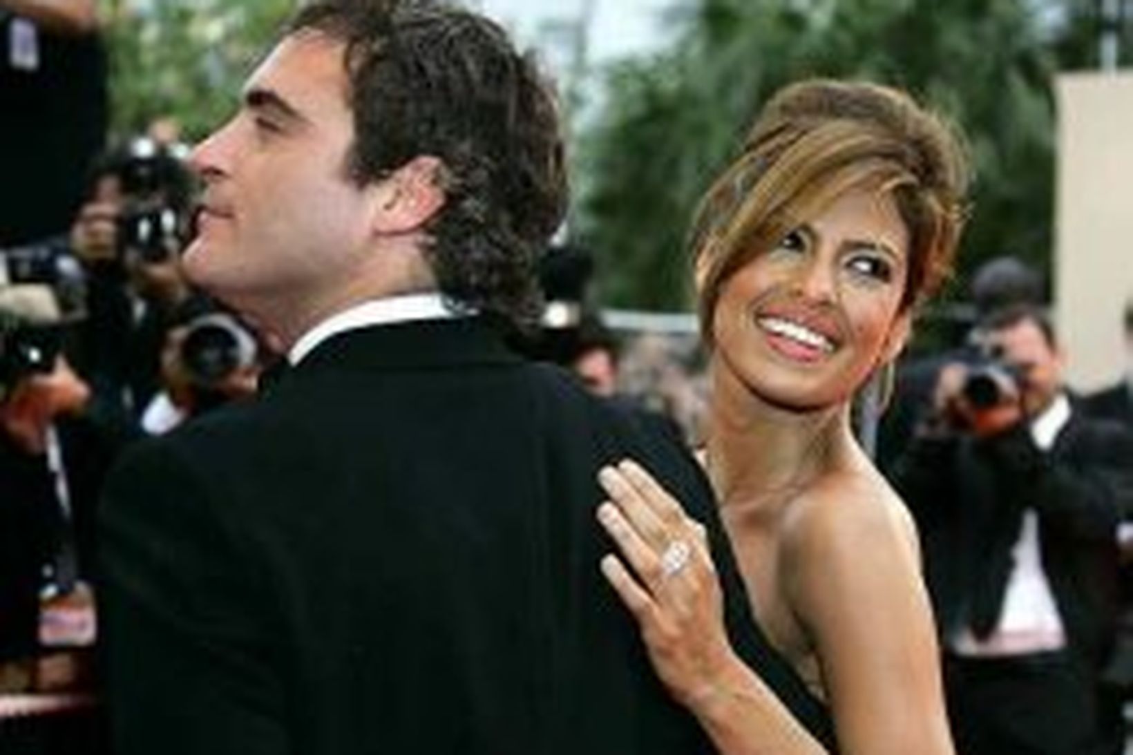 Joaquin Phoenix og Eva Mendes voru m.a. í Cannes.