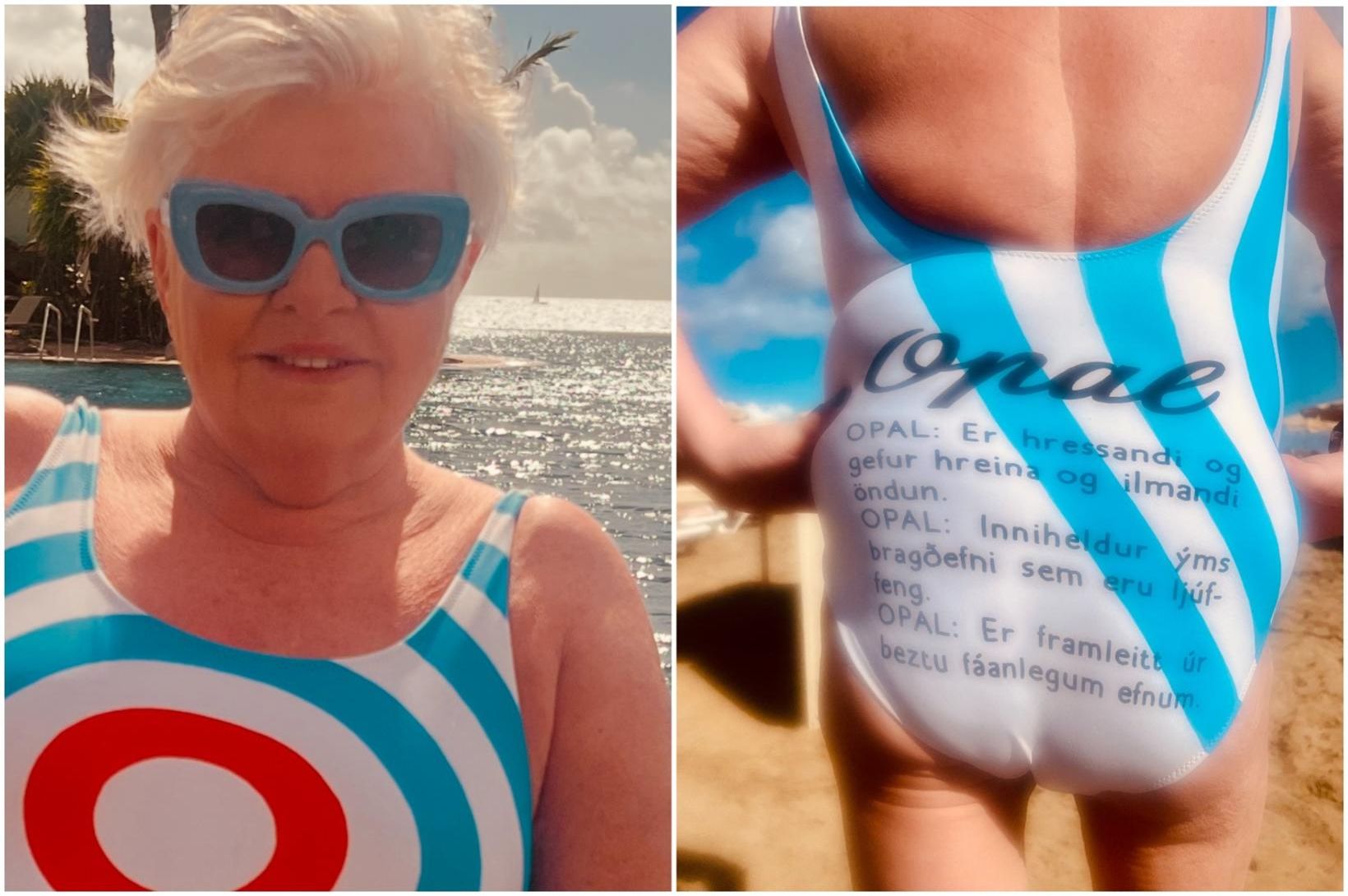 Anna Þóra sló í gegn á ströndinni í Opal-sundbol
