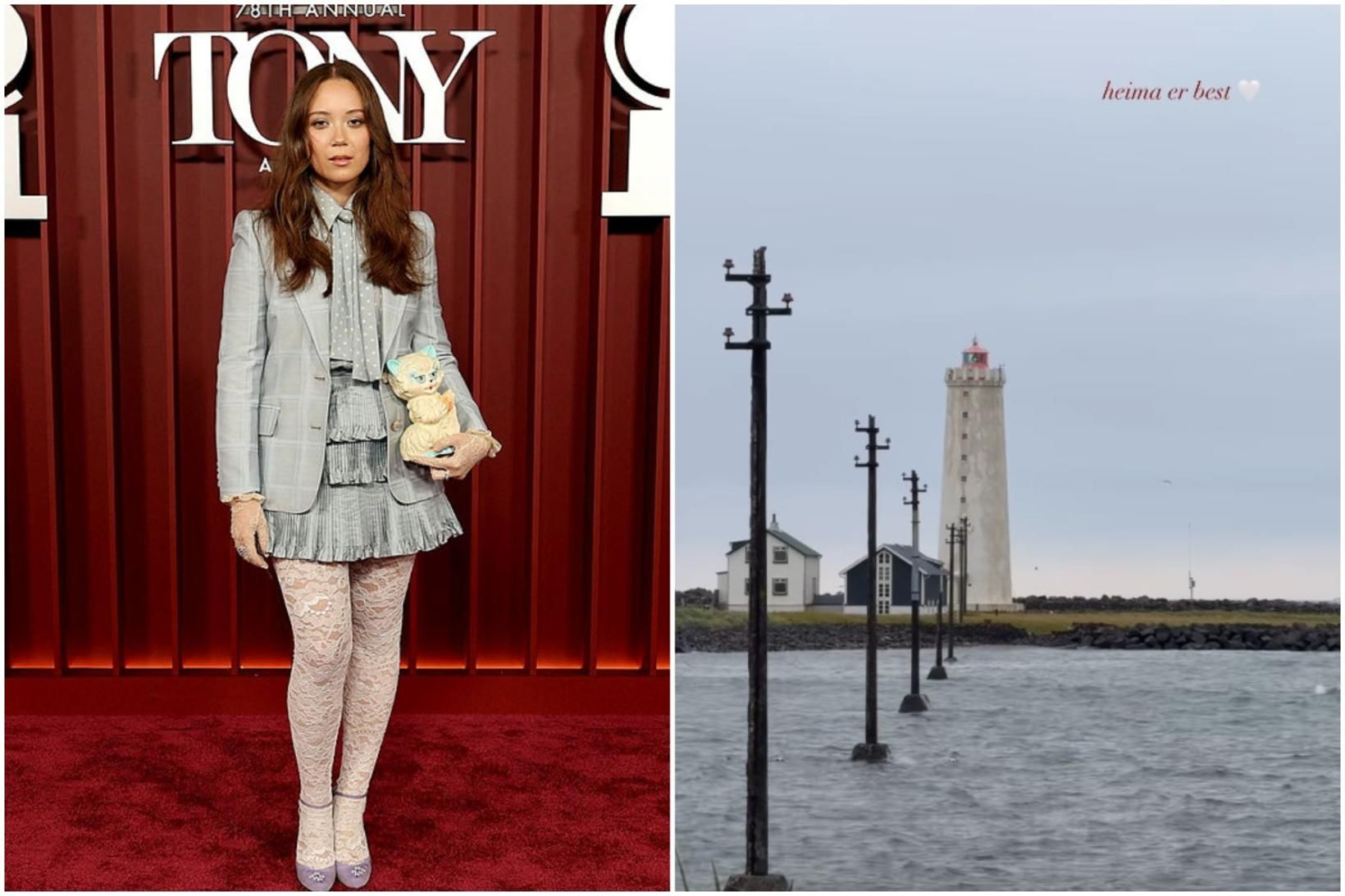 Laufey deildi myndskeiði af Gróttuvita í story á Instagram í …