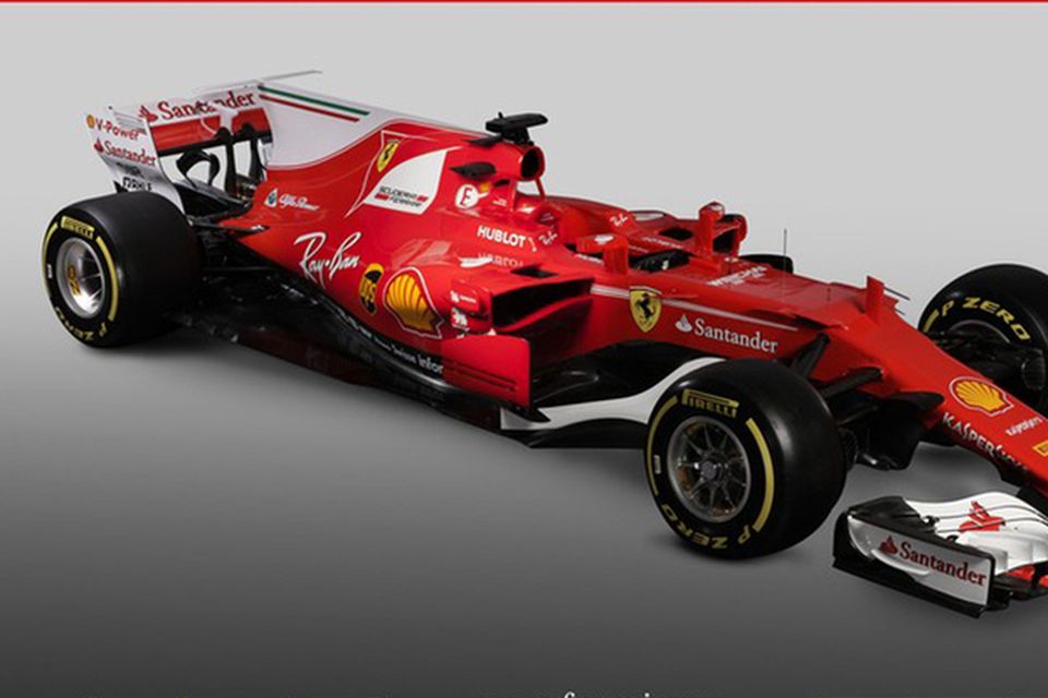 Keppnisbíll Ferrari á 2017-vertíðinni.