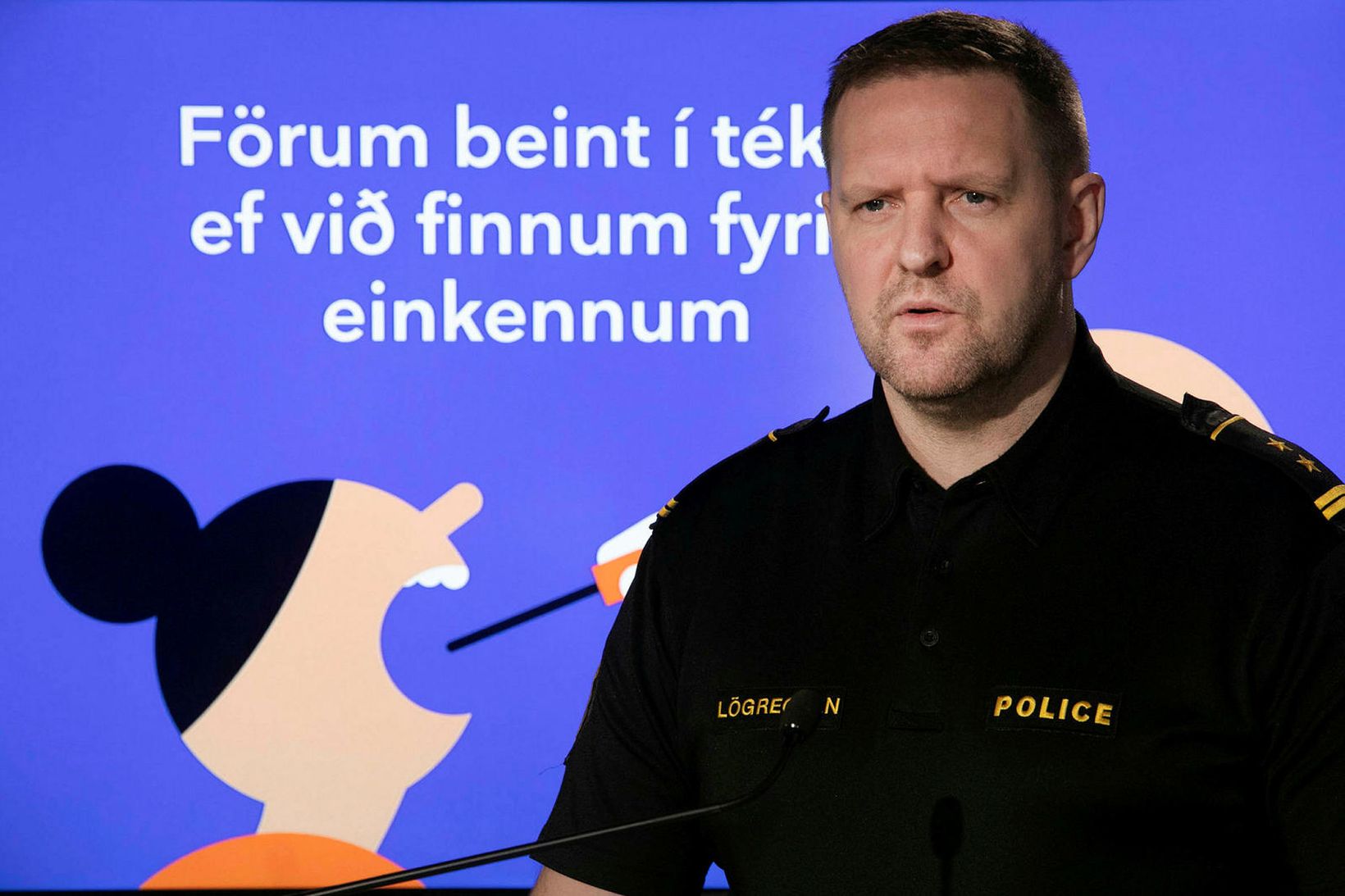 Rögnvaldur Ólafsson aðalvarðstjóri almannavarnadeildar ríkislögreglustjóra.