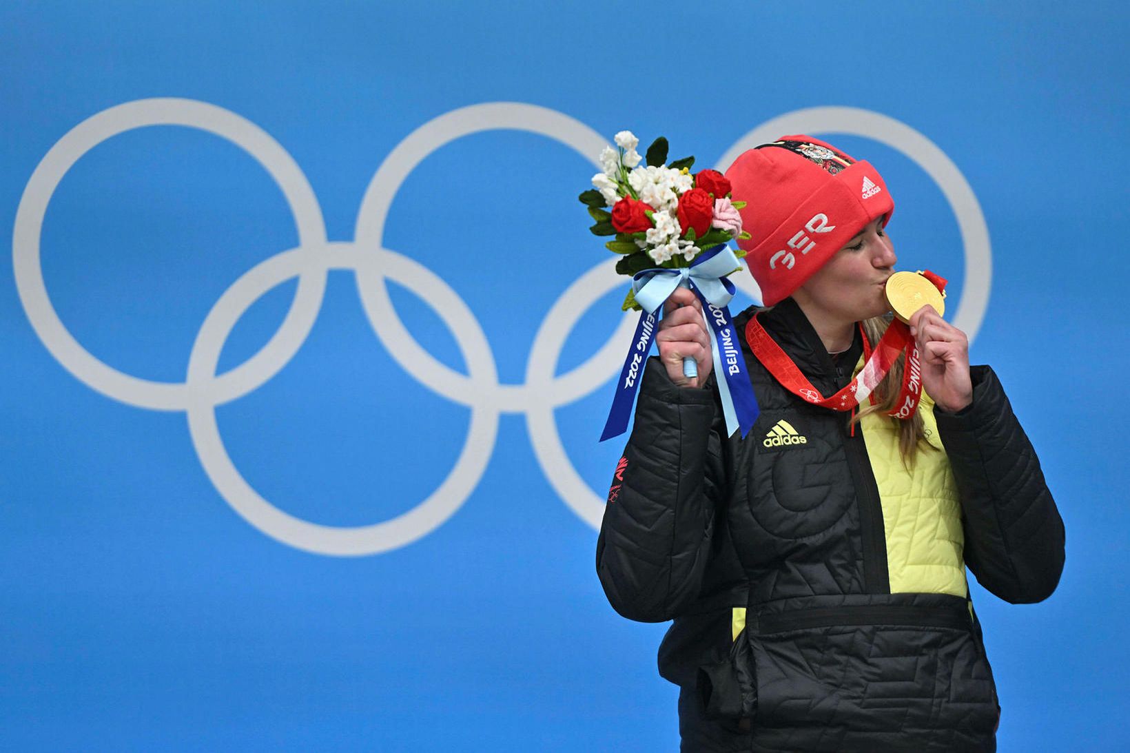 Natalie Geisenberger er þrefaldur Ólympíumeistari í sleðakeppni kvenna.