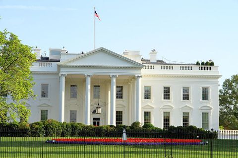 The North Portico of the White House.