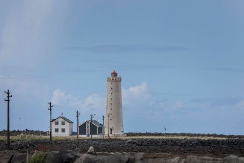 The lighthouse at Grótta.