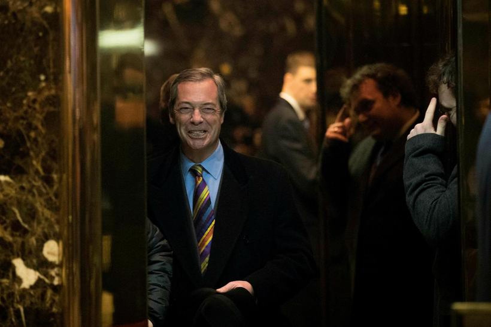 Farage heimsótti forsetann verðandi í Trump Tower 15. desember sl.