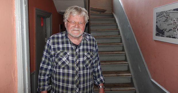 Niels Sigsgaard fyrir framan einn frægasta stiga Íslandssögunnar.