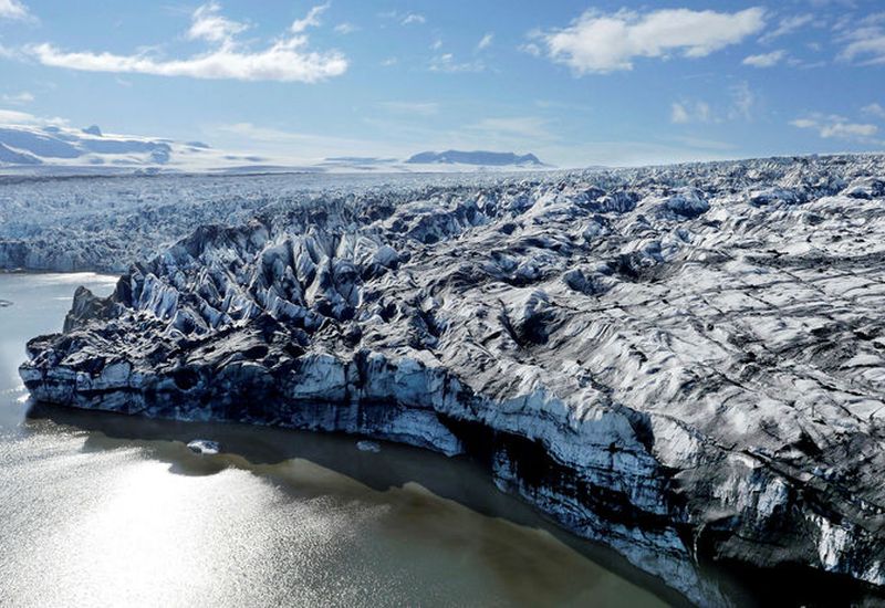 Breiðamerkurjökull glacier.