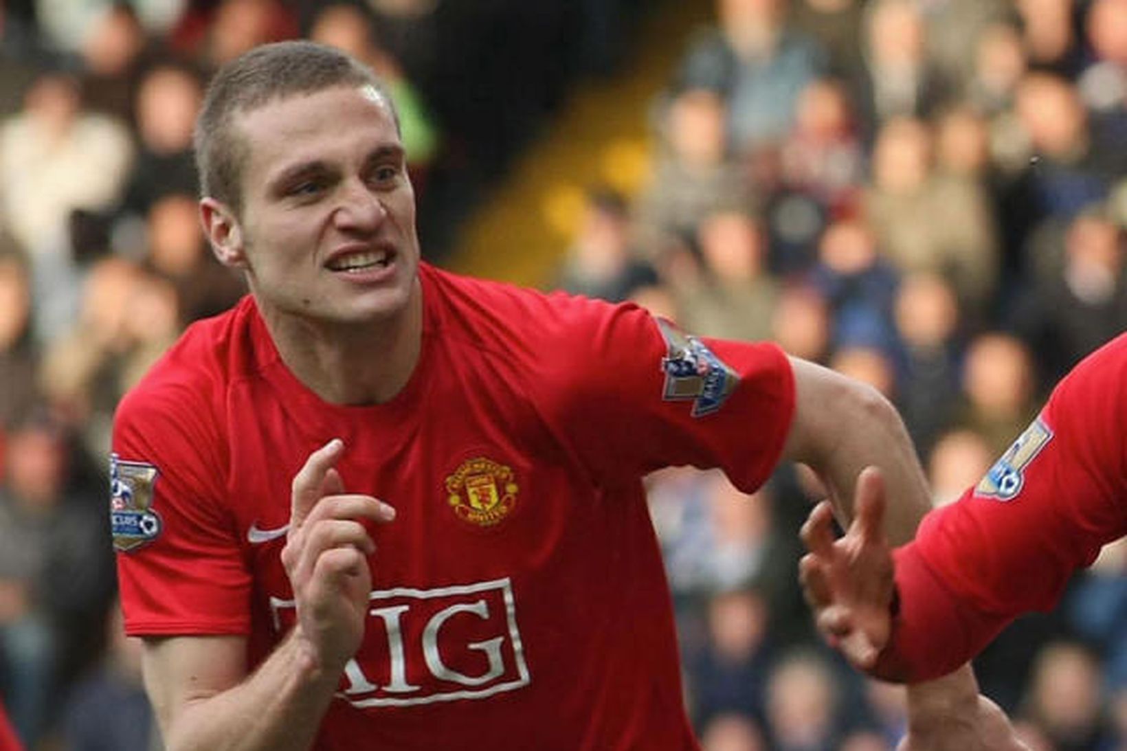 Nemanja Vidic, Serbinn öflugi í liði Manchester United.