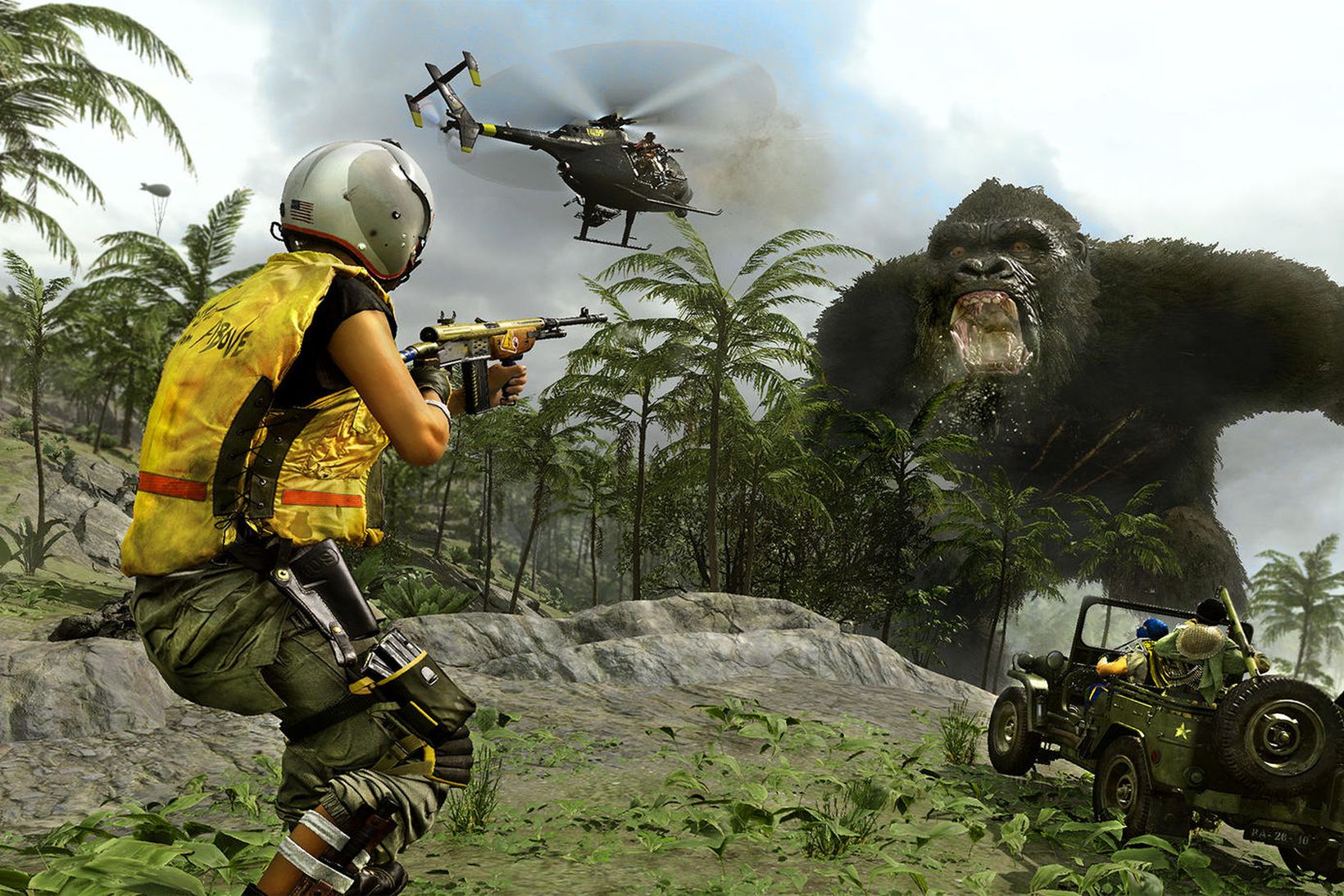 King Kong og Godzilla hræða leikmenn í Call of Duty.