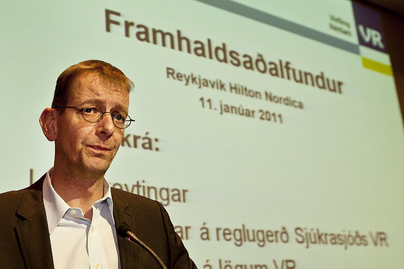 Núverandi formaður VR er Kristinn Örn Jóhannesson.