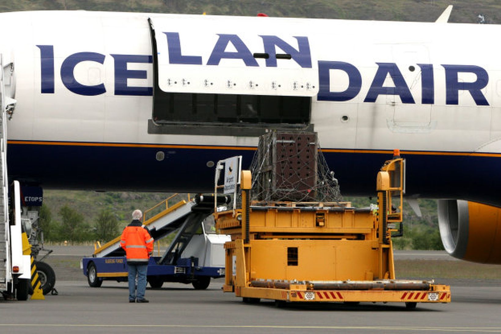 Flutningavél Icelandair Cargo. Myndin er úr safni og tengist efni …