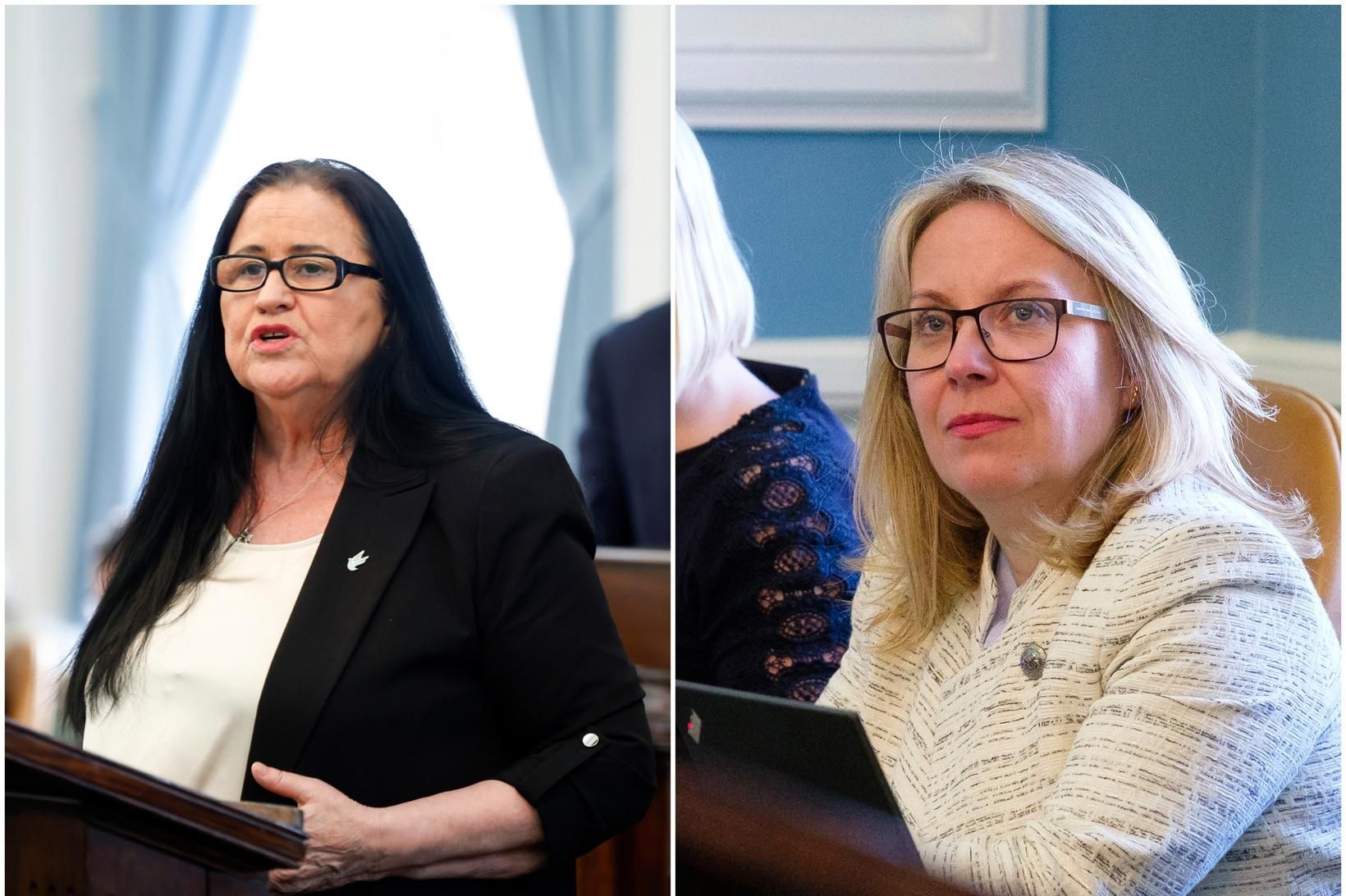 Inga Sæland og Sigríður Á. Andersen tókust á í óundirbúnum …