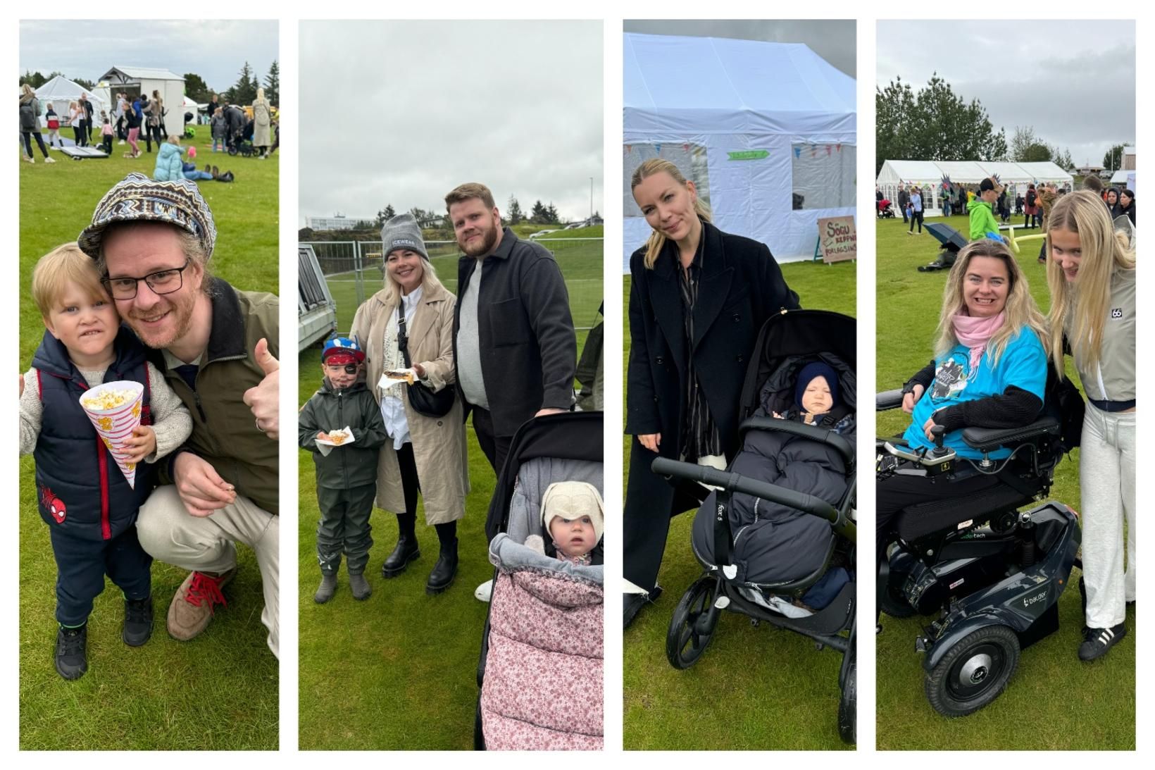 Margir kíkti á Víðistaðatún á laugardag og tóku þátt í …