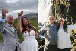 Viktor Már Snorrason og Kaya Sue giftu sig síðustu helgi.