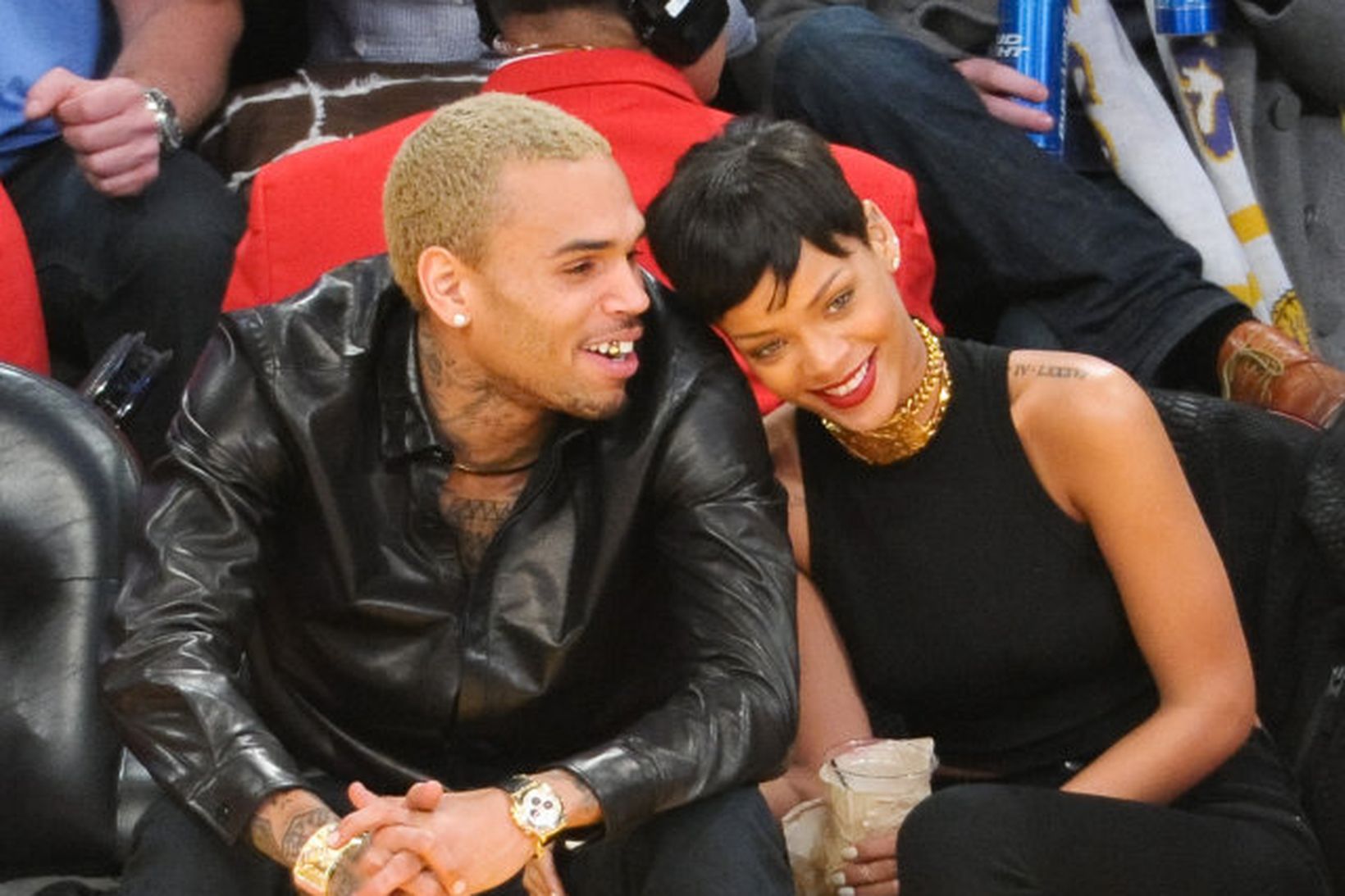 Chris Brown og Rihanna voru par á sínum tíma.