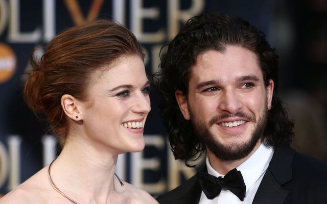 Stjörnuparið Rose Leslie og Kit Harington.