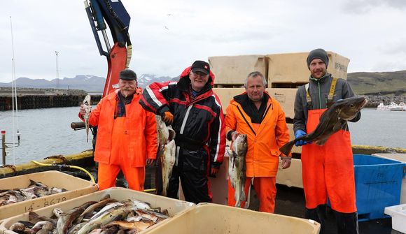 Stærsti þorskur mótsins 16,2 kíló