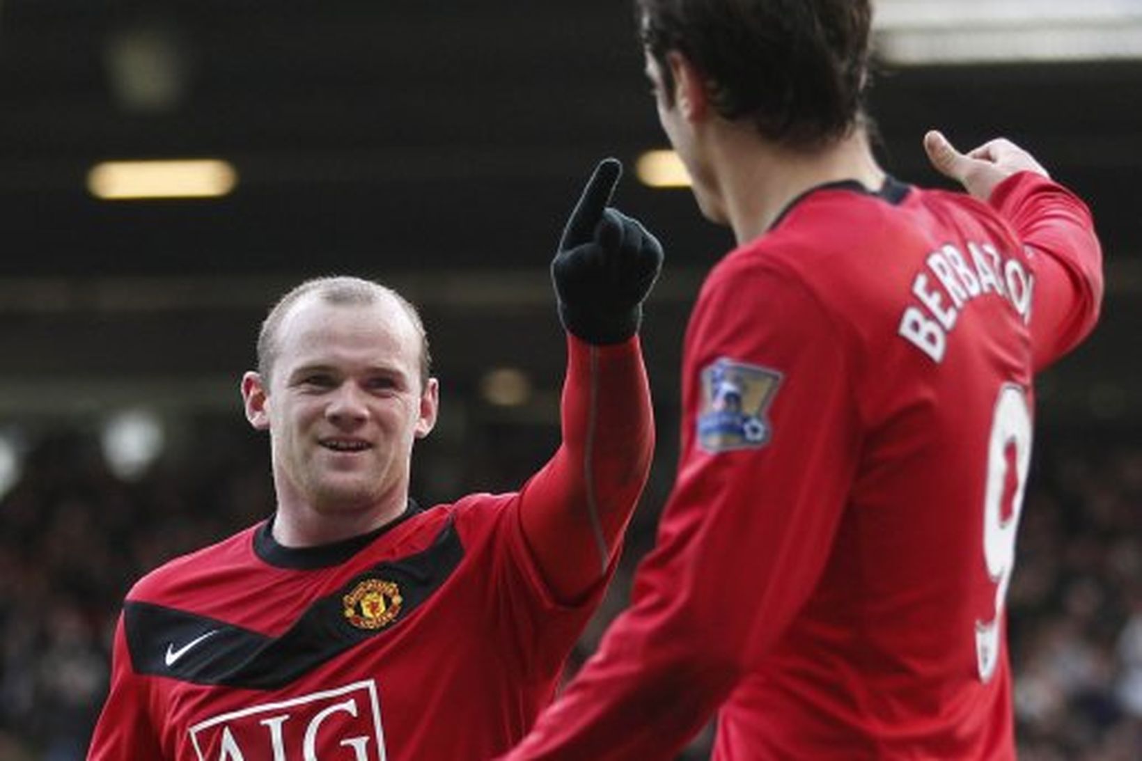 Wayne Rooney og Dimitar Berbatov.