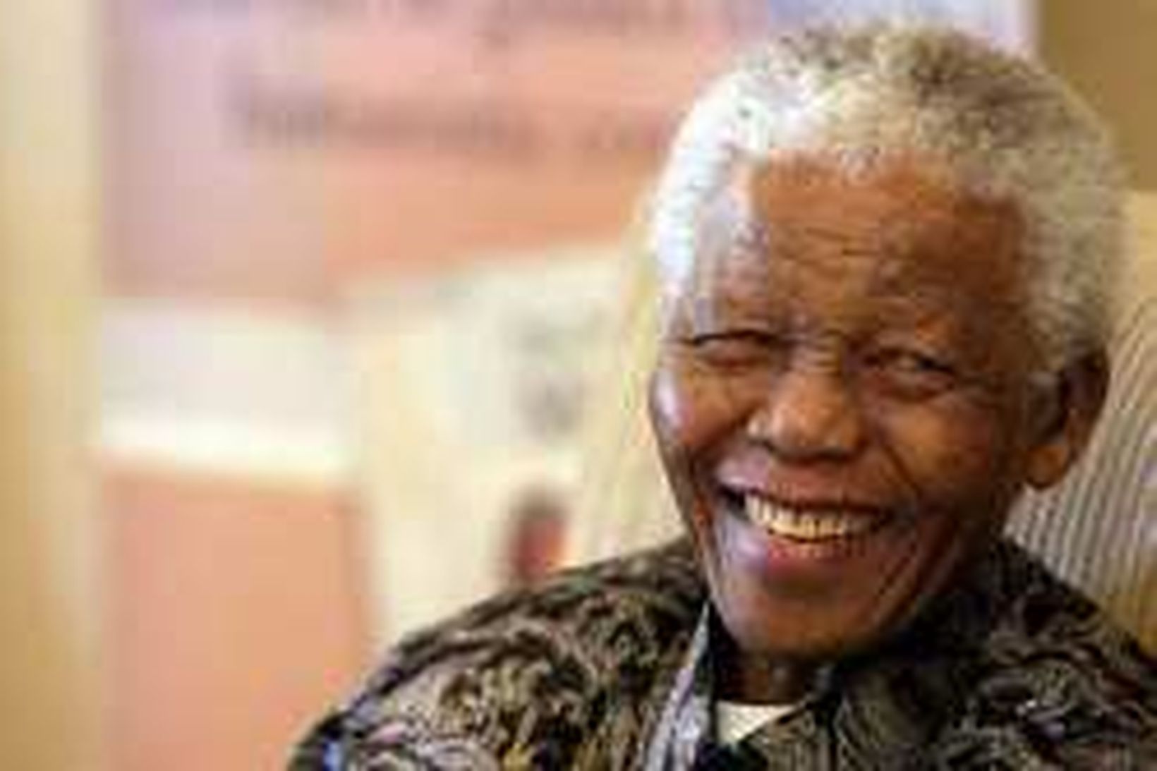 Nelson Mandela, fyrrum forseti Suður- Afríku.