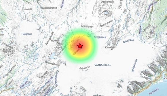 Stór skjálfti í Bárðarbungu