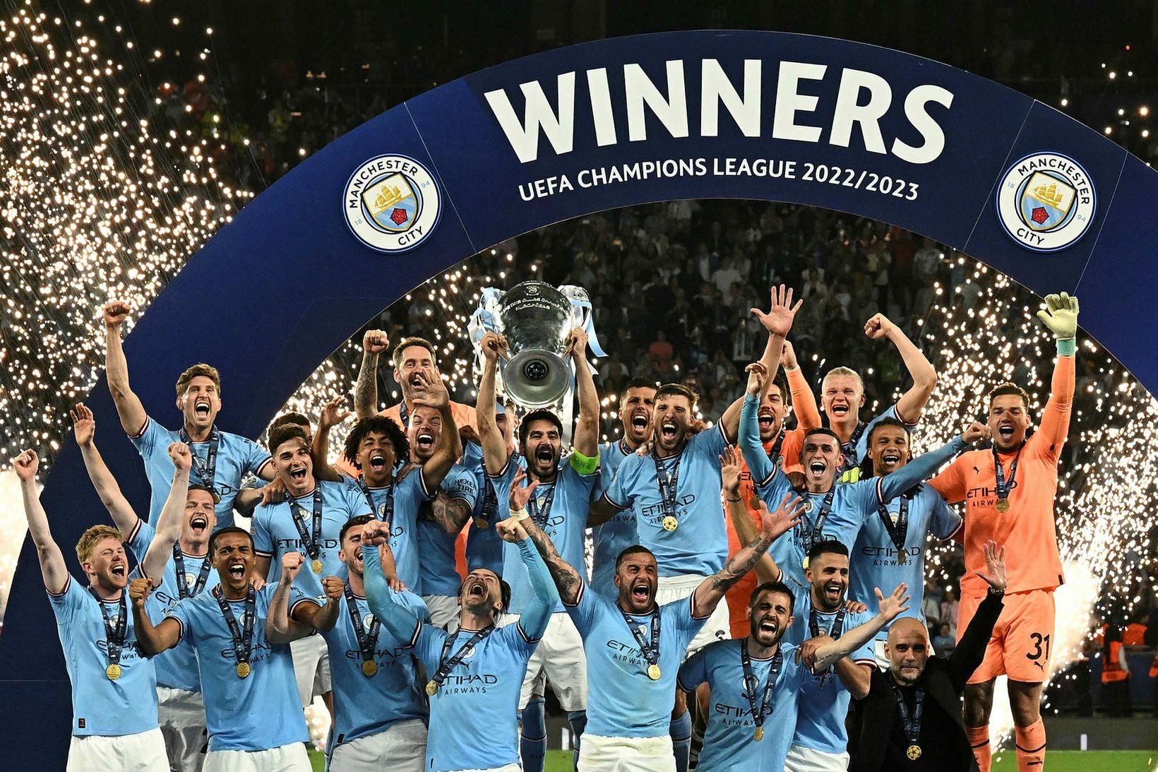 Manchester City er Evrópumeistari árið 2023.