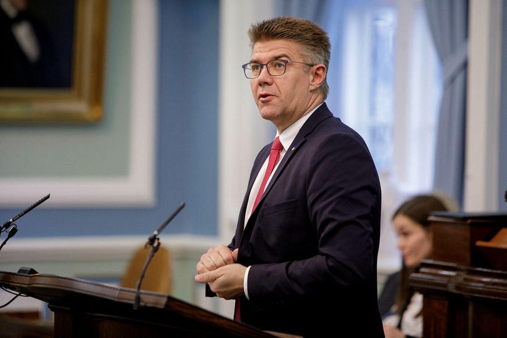 Gunnar Bragi Sveinsson, þingflokksformaður Miðflokksins.