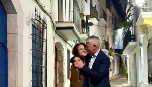 Inga Lind og Sigurður ástfangin í Sitges