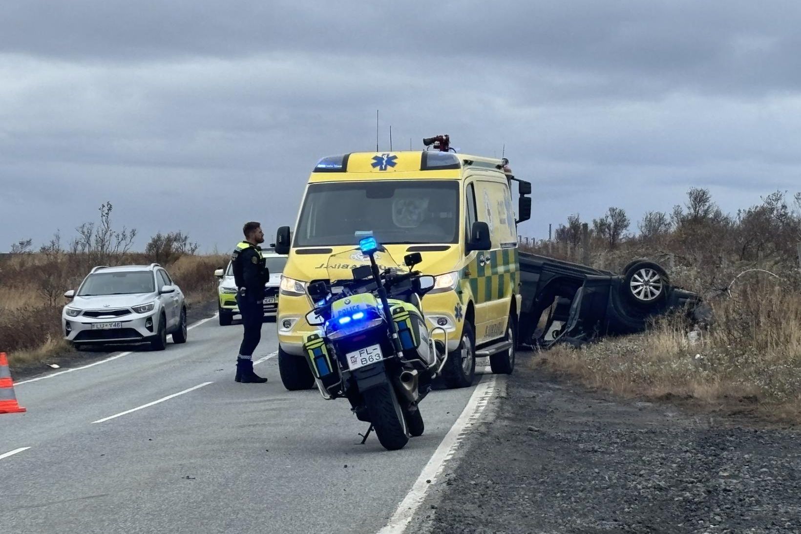 Ljósmynd af vettvangi.