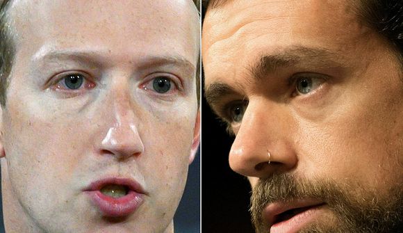 Þingmenn gagnrýndu Zuckerberg og Dorsey 