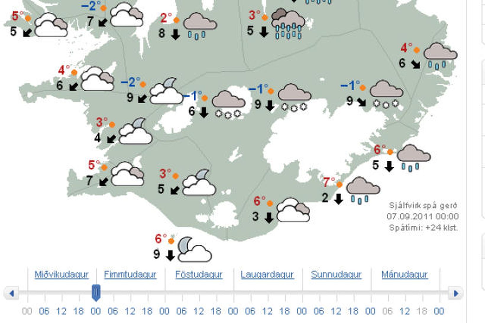 Spáin er heldur kuldaleg fyrir kvöldið.