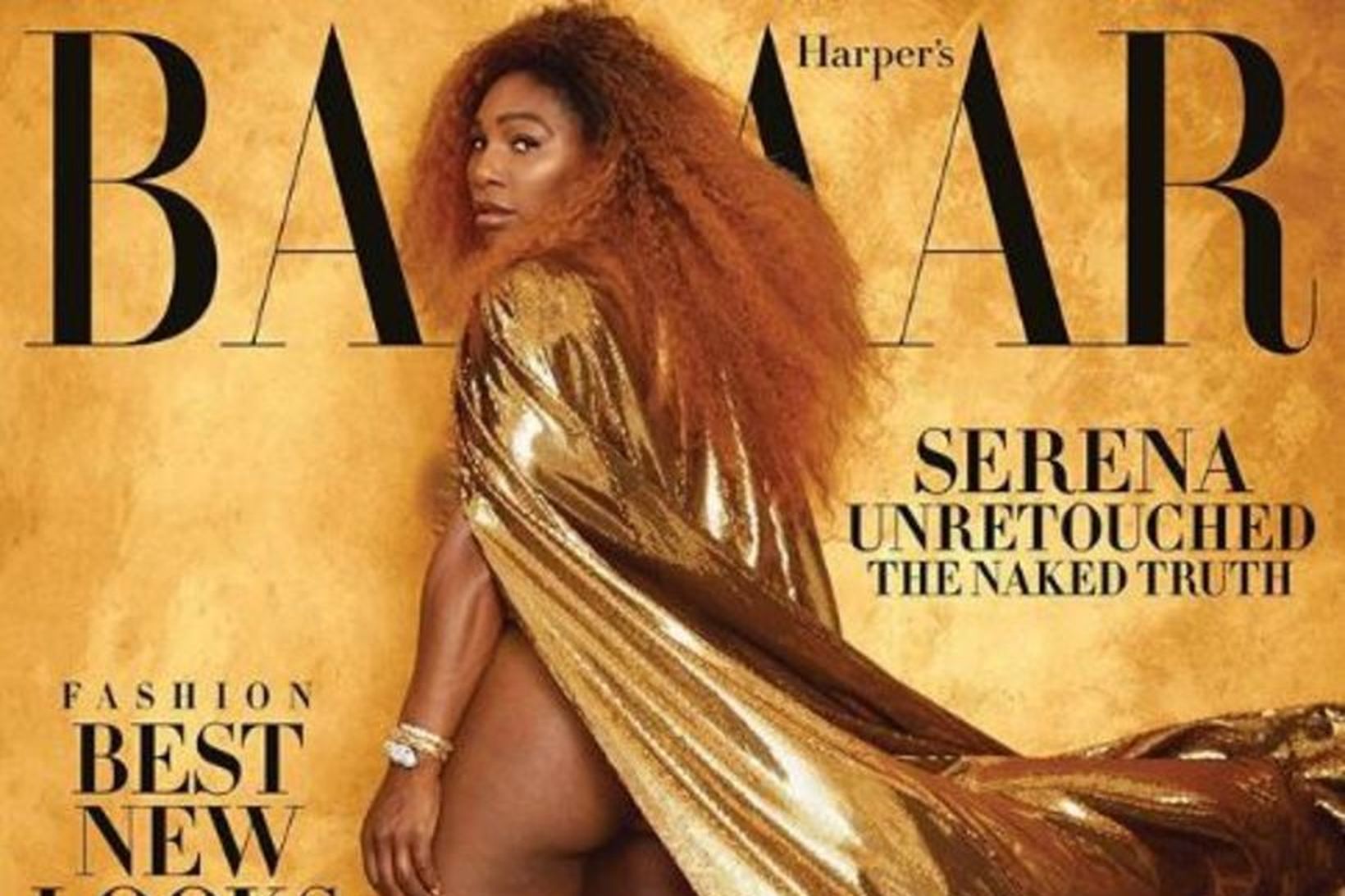 Serena Williams á forsíðu Harper's Bazaar.
