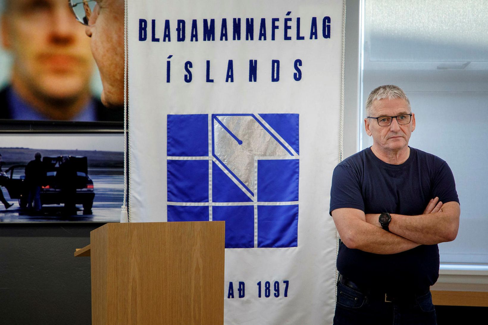 Hjálmar Jónsson, formaður Blaðamannafélags Íslands.