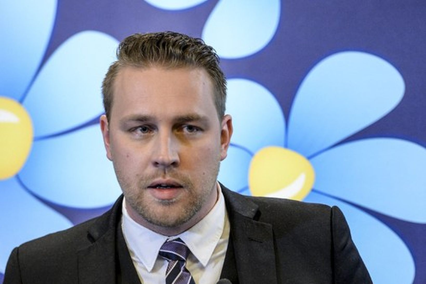 Mattias Karlsson, núverandi leiðtogi Svíþjóðardemókratanna.