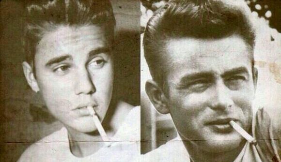 Bieber reynir að vera eins töff og James Dean