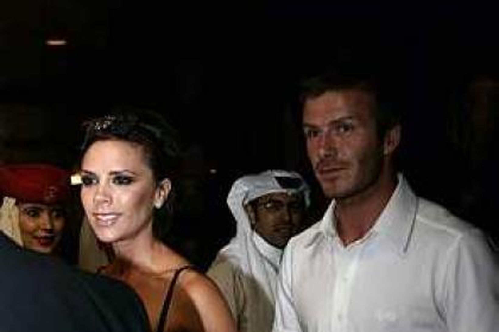 Beckham hjónin í Dubai