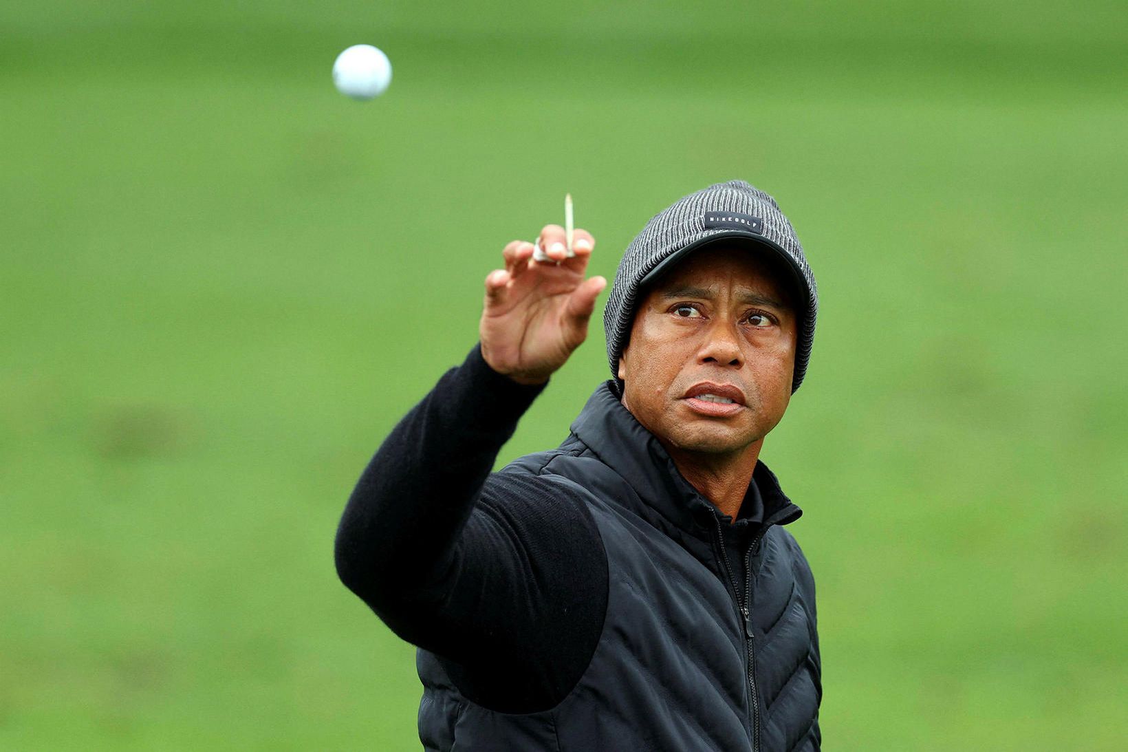 Tiger Woods náði sér ekki almennilega á strik á Masters.