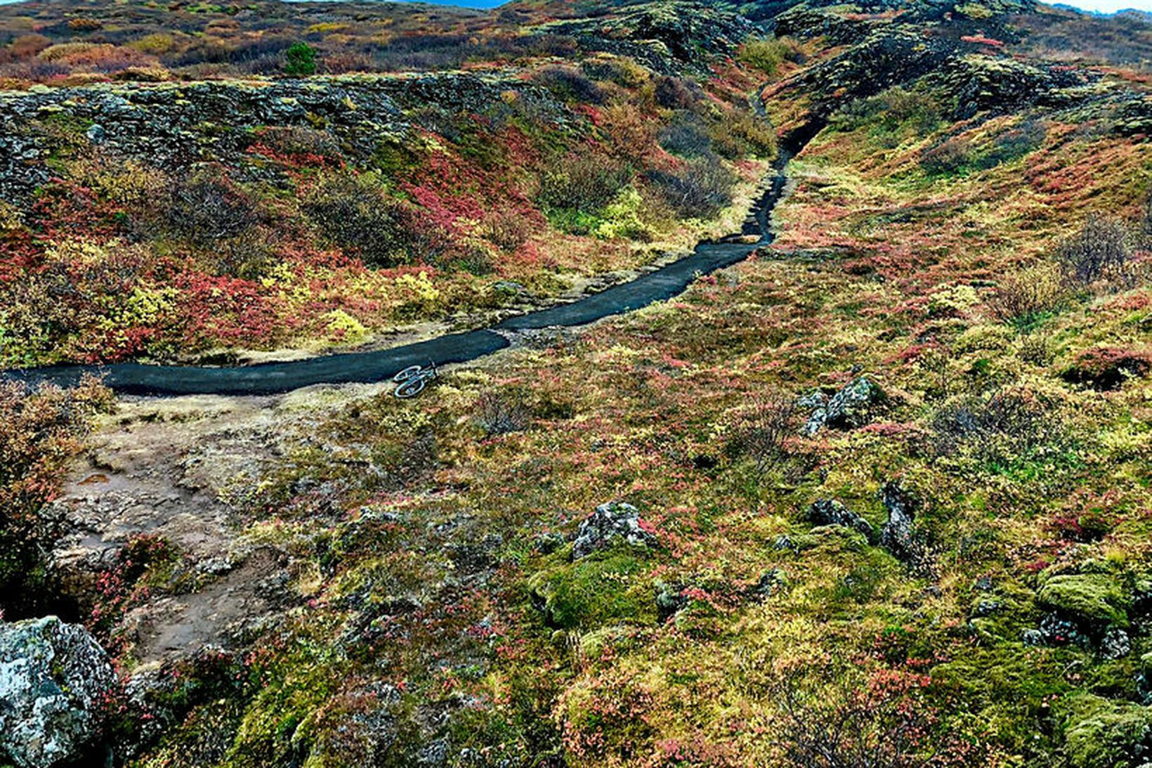 Búrfellsgjá við Heiðmörk er í landi Garðabæjar.